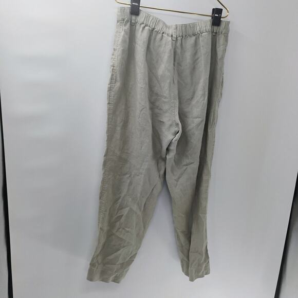 Cynthia Rowley Pants Women's Size Large Gray Pull On Jogger Linen Blend - Picture 6 of 9